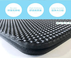 "EVA double layer cat litter mat with honeycomb design for trapping litter"