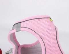 "Adjustable dog harness and leash set for small dogs"