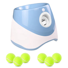 "Automatic dog tennis ball launcher for interactive play"