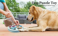 "Dog puzzle toys slow feeder interactive IQ food dispenser"