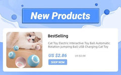 Interactive Dog Toy Ball with Automatic Rotation and USB Charging, BestSelling at $2.86.