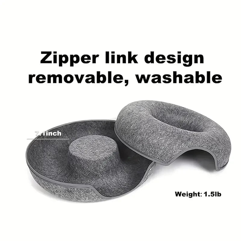 Round Cat Bed House with soft plush cushion, removable washable design, ideal for cats and small dogs.