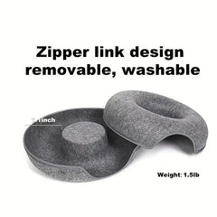 Round Cat Bed House with soft plush cushion, removable washable design, ideal for cats and small dogs.