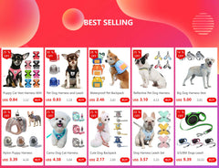 Adjustable Dog Harness Leash Set with reflective design for small and medium dogs, perfect for French Bulldogs and Yorkies.