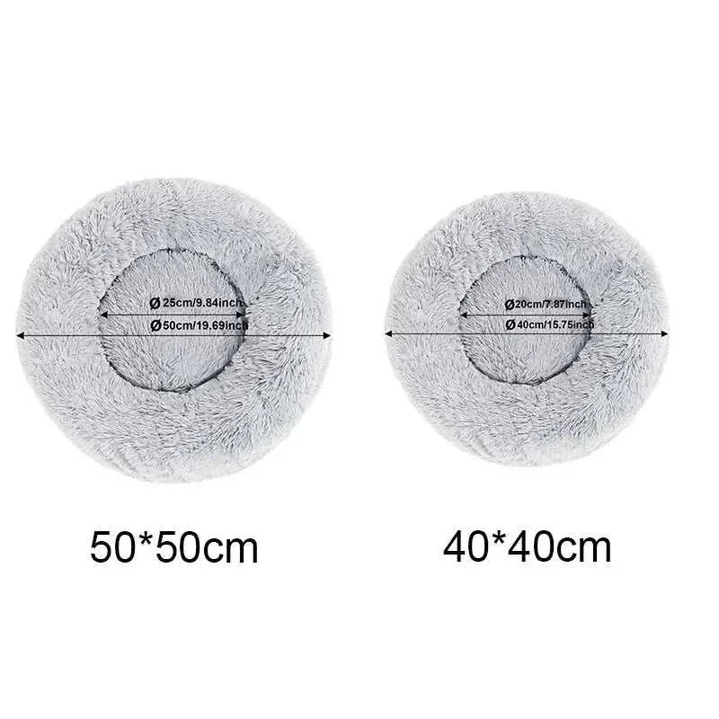 Super Warm Cat Bed - Plush Sleeping Nest, two sizes, cozy and ultra-soft pet cushion.