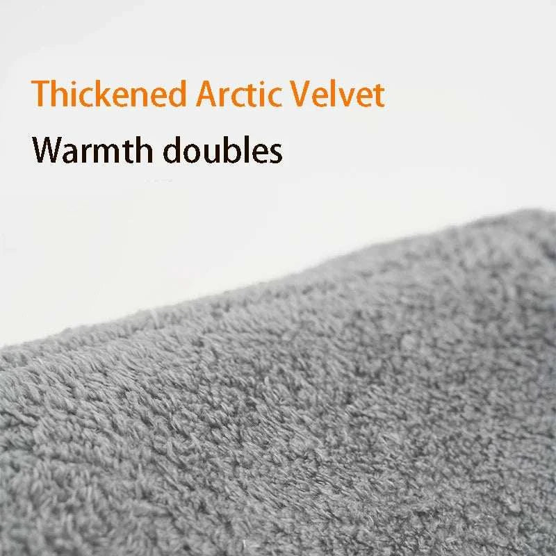 Thickened Arctic Velvet close-up, enhancing warmth for Soft Pet Bed Tent House.