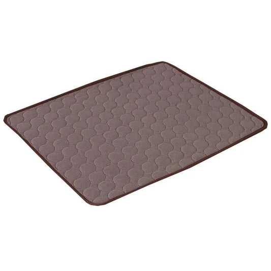 Extra large dog cooling mat for summer, durable and portable.