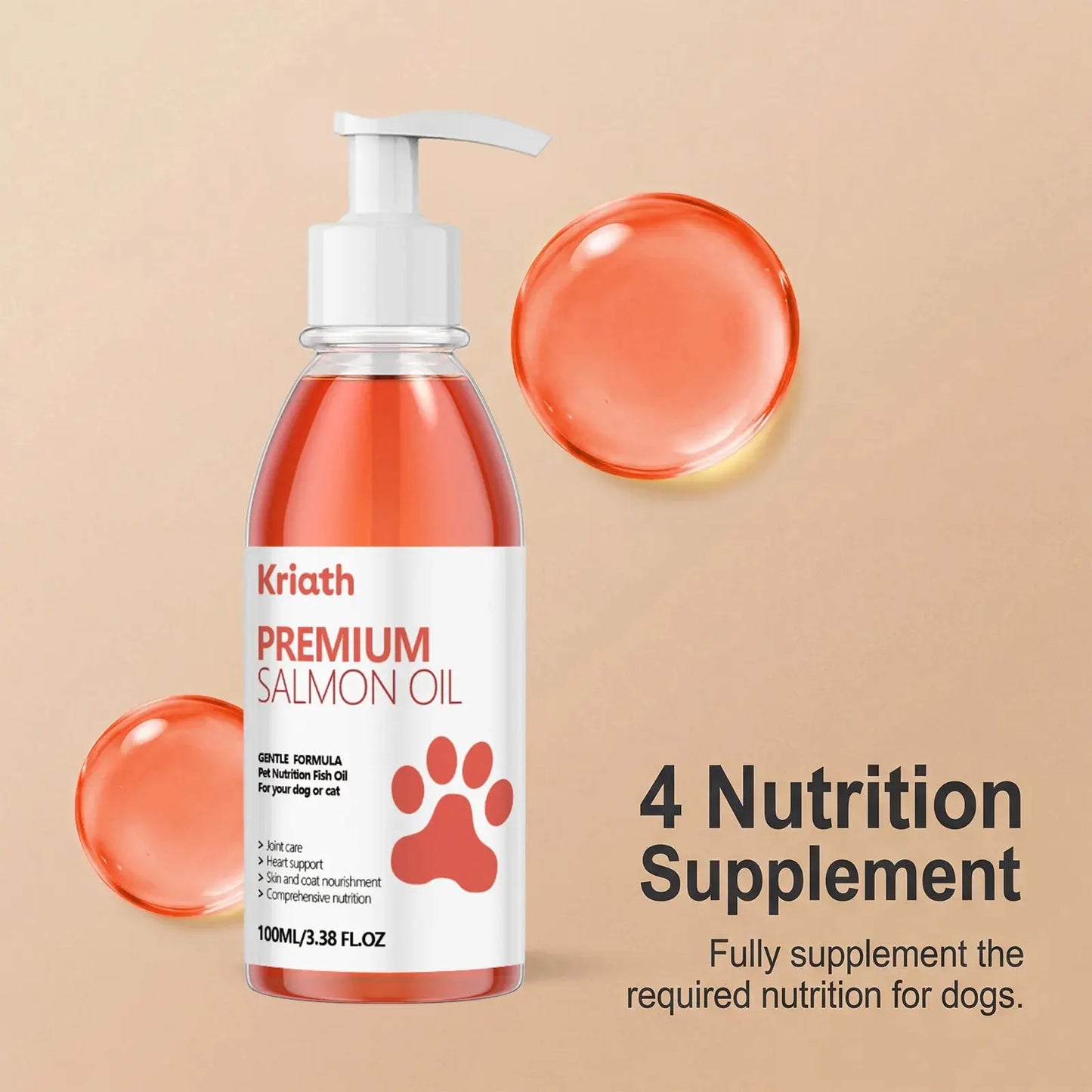 Premium Salmon Fish Oil Coat Supplement My Store