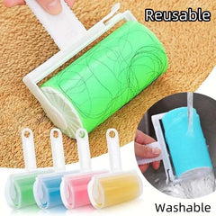 Washable Sticky Roller for Pet Hair Removal - Reusable and Portable Design