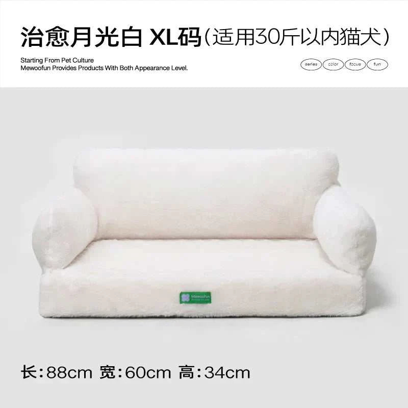 Mewoofun orthopedic cat and small dog bed featuring egg foam construction and a removable washable cover for added comfort and hygiene.