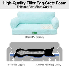 mewoofun cat window perch Mewoofun orthopedic cat and small dog bed featuring egg foam construction and a removable washable cover for added comfort and hygiene.
