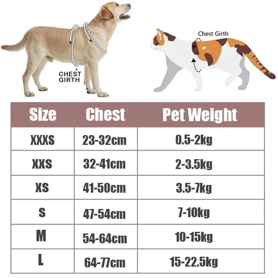 -Pull Reflective Dog Harness & Leash Set - Adjustable & Breathable No-pull reflective dog harness and leash set with adjustable straps and breathable material, ideal for safe, comfortable walks with dogs or cats.