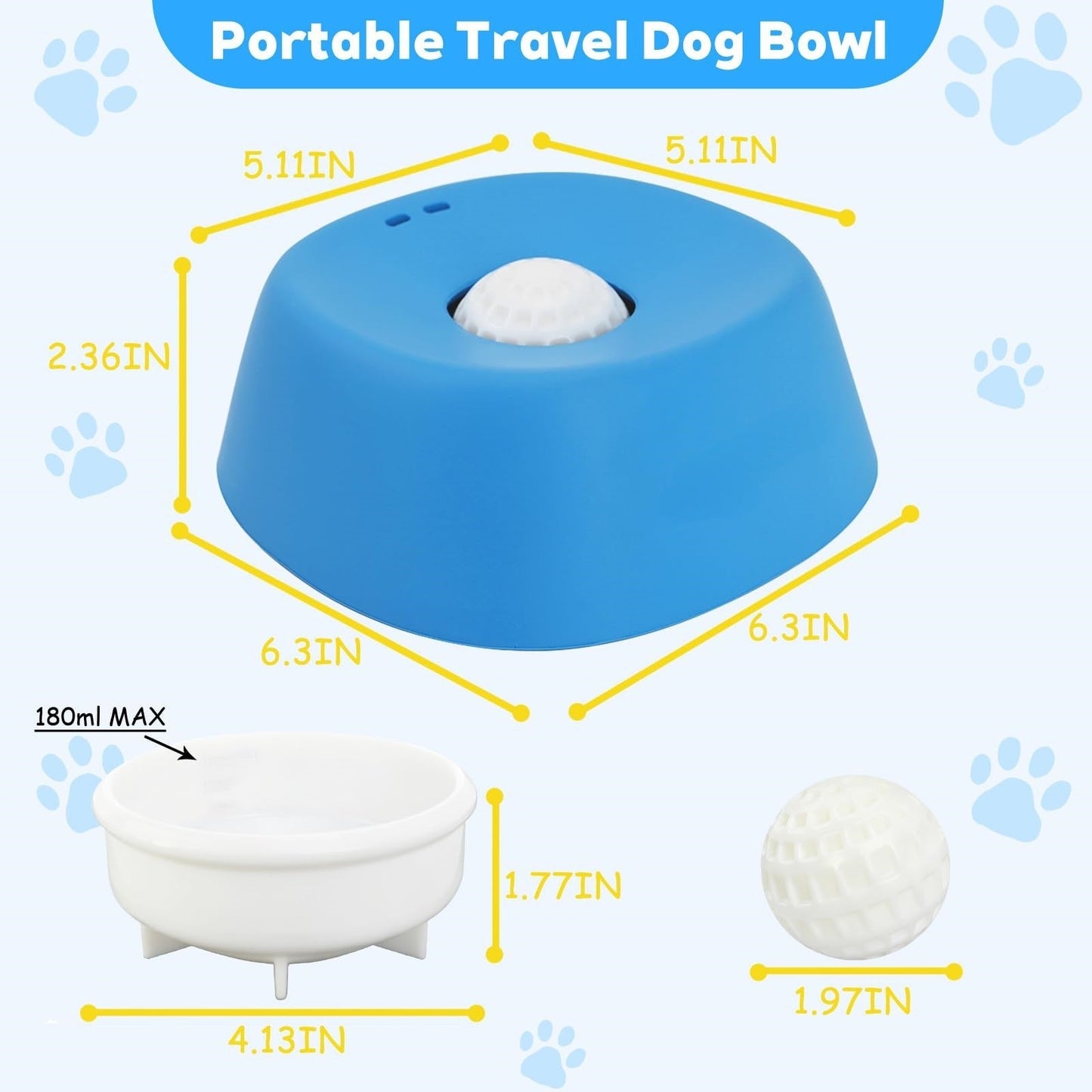 Dog Licking Bowl with Ball Shop1105447154 Store