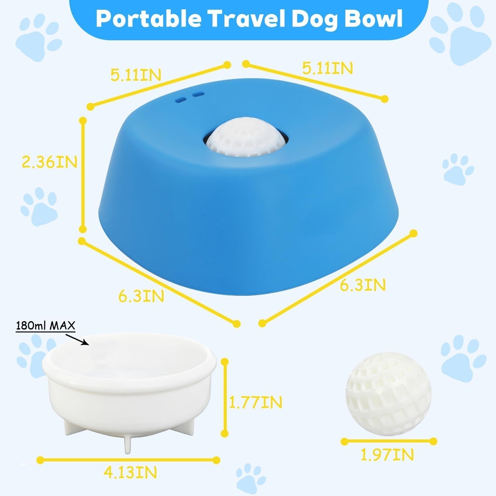 Dog Licking Bowl with Ball Shop1105447154 Store