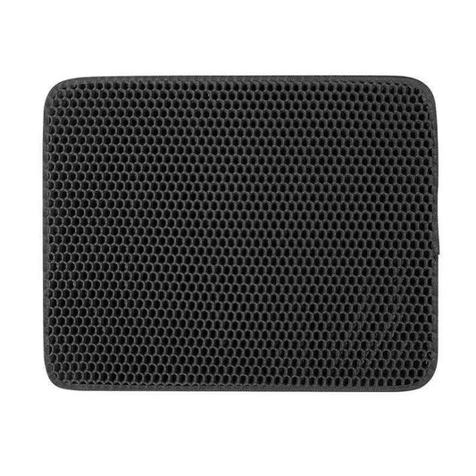 "Waterproof double layer cat litter mat with non-slip and washable design"
