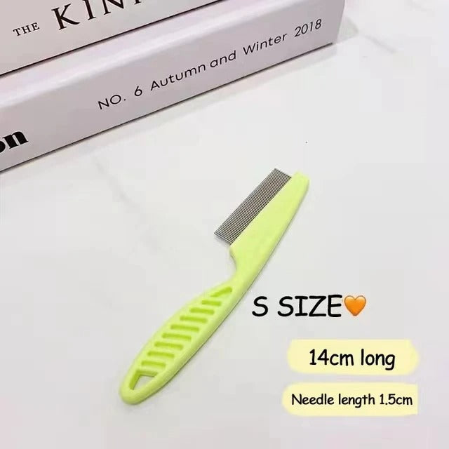Pet Hair Shedding Comb Stainless Steel Flea Comb