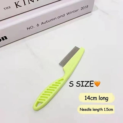 Pet Hair Shedding Comb Stainless Steel Flea Comb