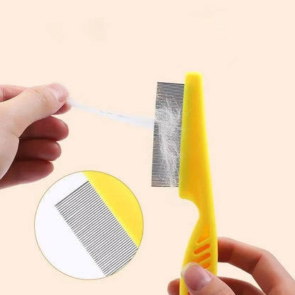 Pet Hair Shedding Comb Stainless Steel Flea Comb